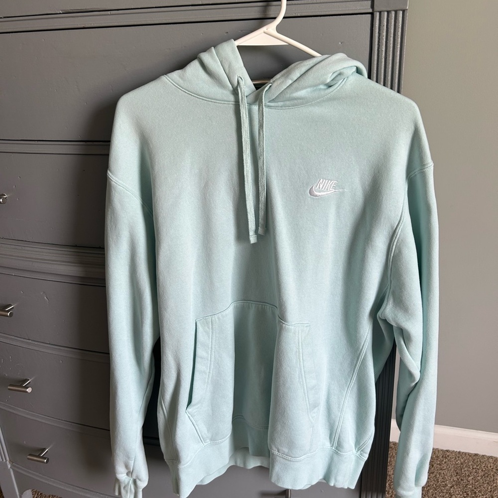 Nike womens Light Blue Hoodie